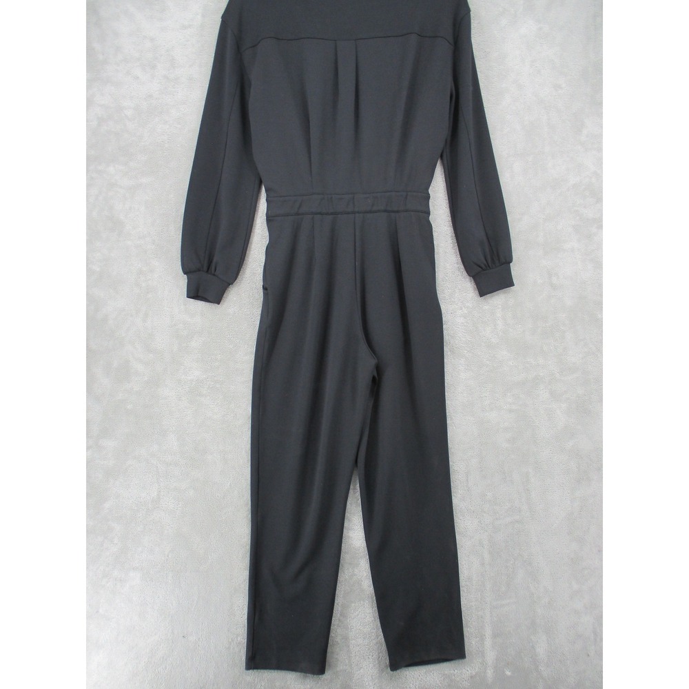 Bailey 44 Jumpsuit Womens Anthropologie Soft Knit Athleisure Straight Leg Black - Picture 7 of 12